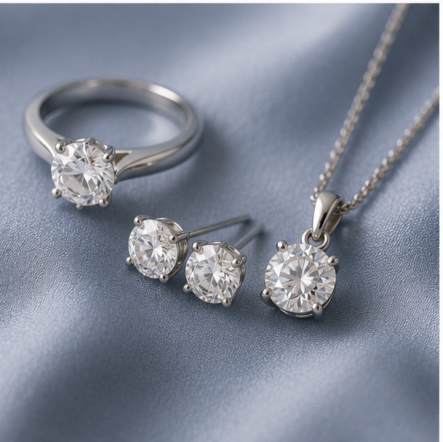 Diamond Studded Platinum, Gold & Silver Jewellery